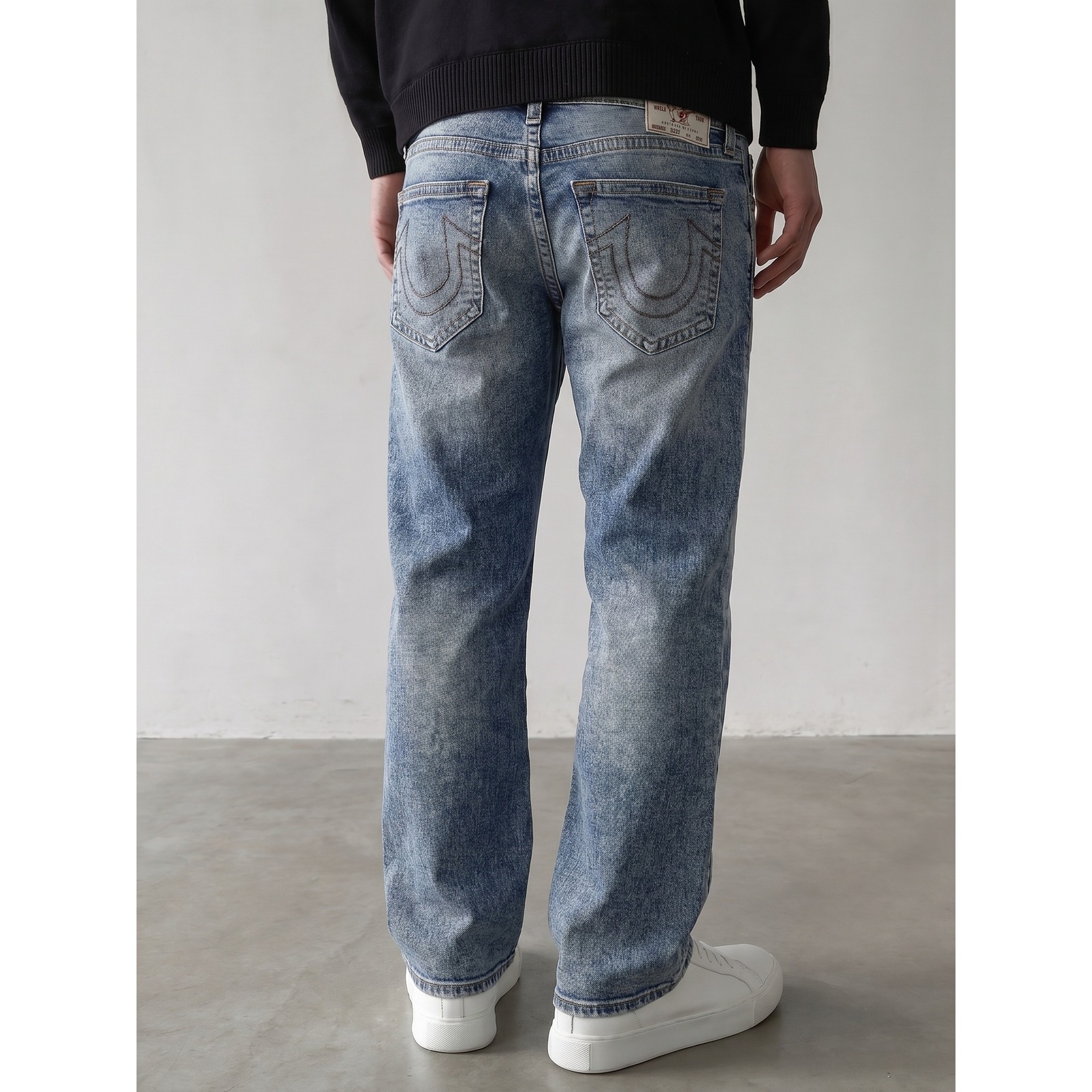 Nwt True Religion Ricky Jeans 36 X33 Relaxed Straight Acid Wash Y2k Streetwear